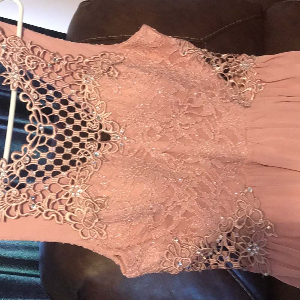 Long pink dress